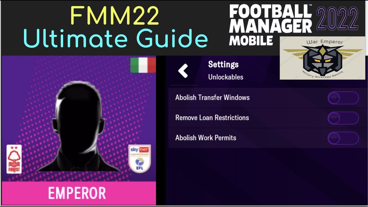 Football Manager Mobile 22 (FMM22) Ultimate Beginner Guide. Tips, Tricks and Cheats