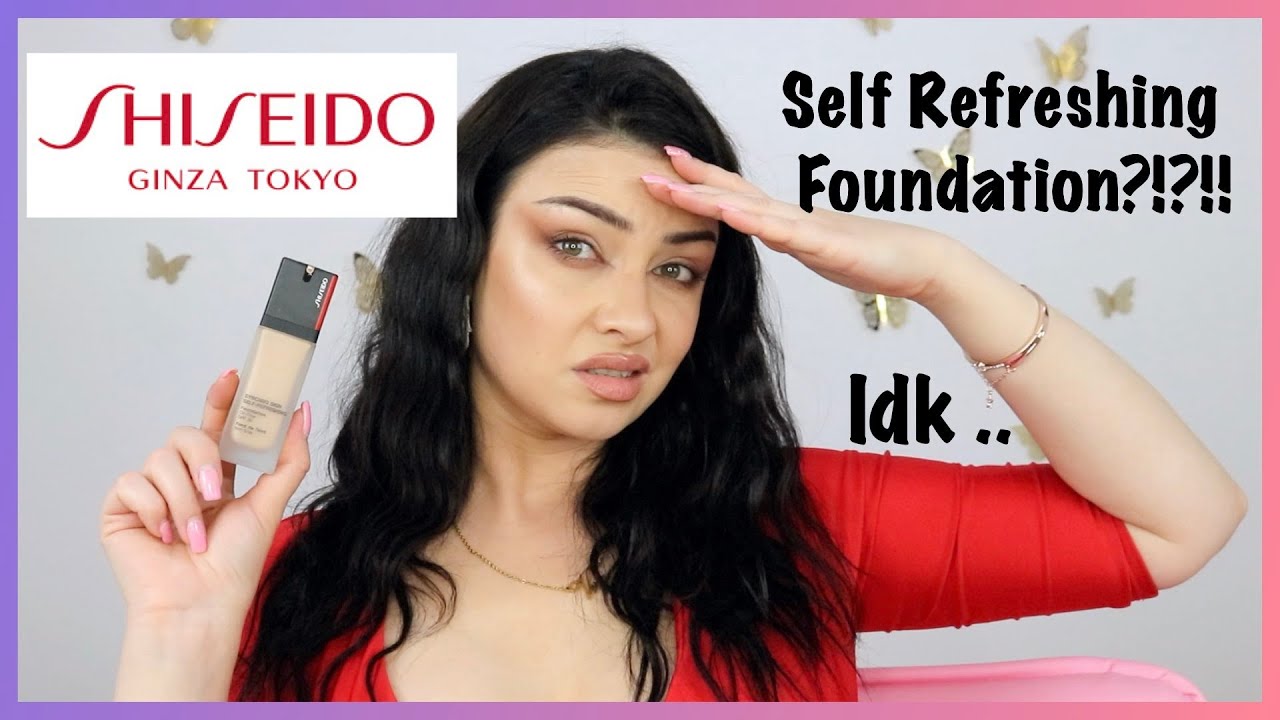 Shiseido Synchro Skin Self-Refreshing Foundation First Impressions \u0026 6 hour wear test | v e r a