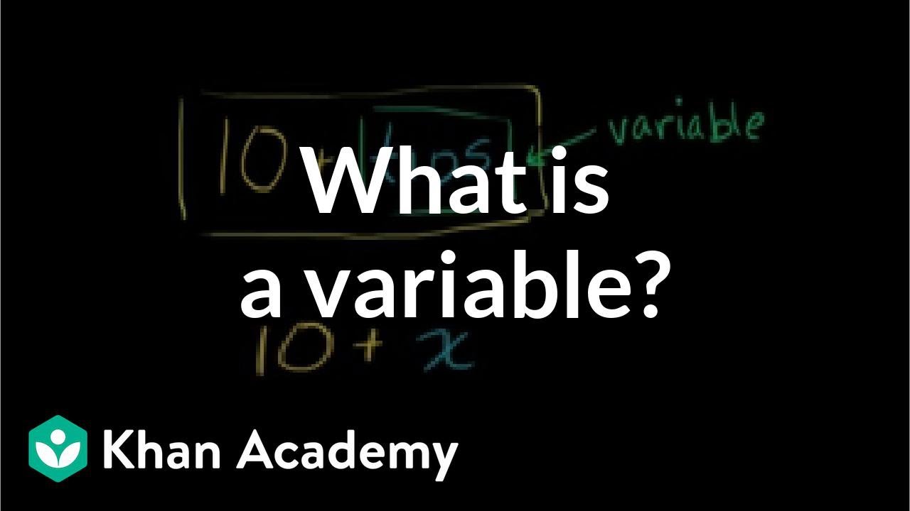 What is a variable? | Introduction to algebra | Algebra I | Khan Academy