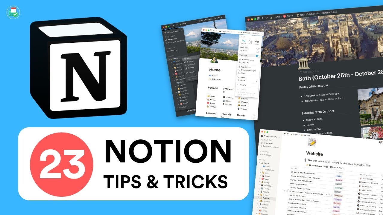 23 Notion Tips, Hacks \u0026 Tricks