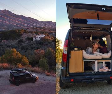 An ideal morning wild camping in Spain