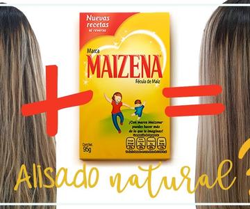 Cabello Liso Natural Con Maizena | Hidrata, suaviza, da brillo y quita el Frizz?