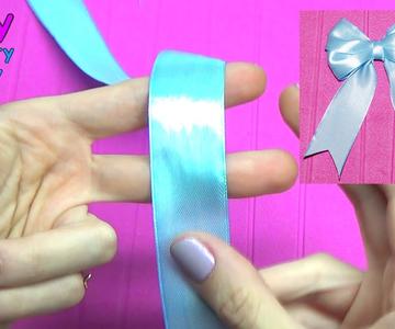 DIY crafts - How to Make Simple Easy Bow/ Ribbon Hair Bow Tutorial // DIY beauty and easy