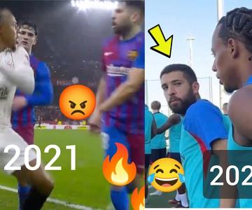 🔥 Unexpected 😂, see what Alba did to Kounde after expected revenge at first Barcelona training