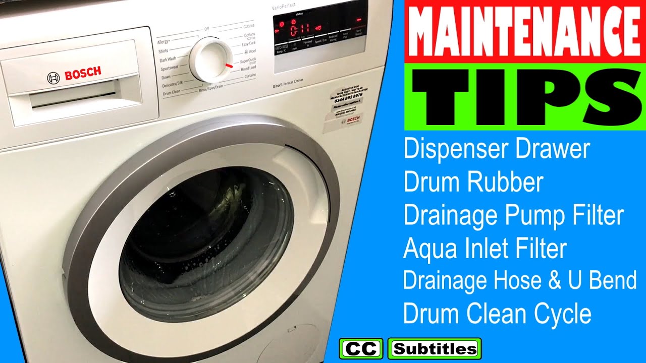 Bosch Washing Machine Maintenance Tips for Maximum Efficiency Serie 4 VarioPerfect