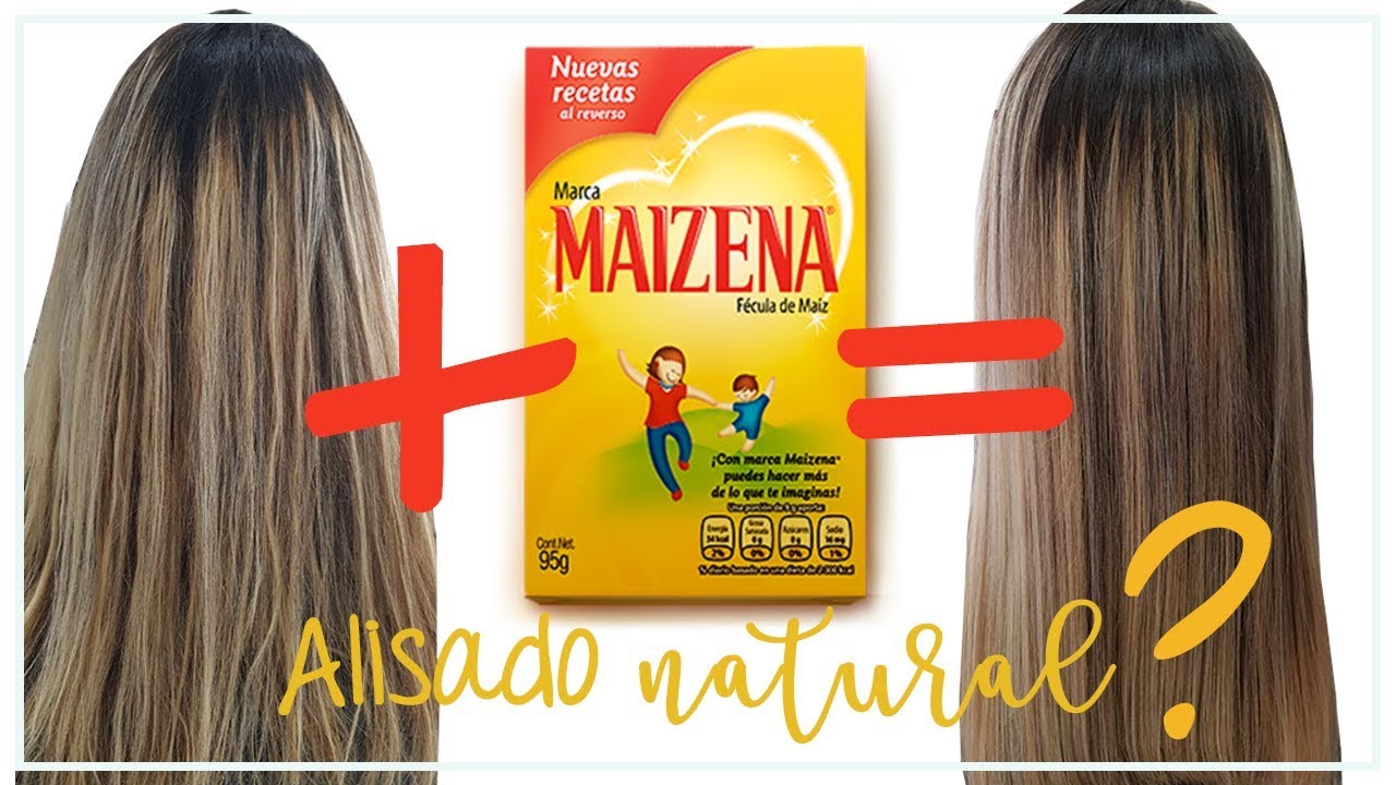Cabello Liso Natural Con Maizena | Hidrata, suaviza, da brillo y quita el Frizz?
