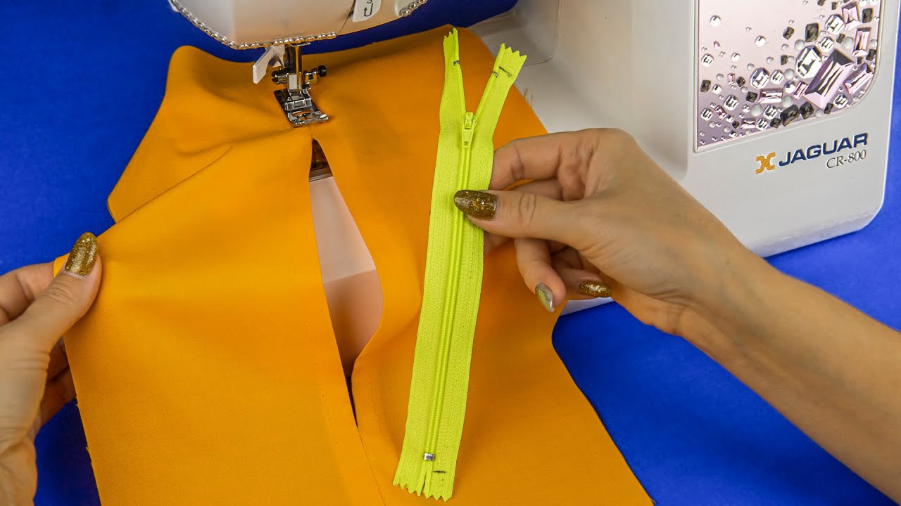 💥✅ How to make zipper invisible et boutonnière originale. Sewing tips and tricks