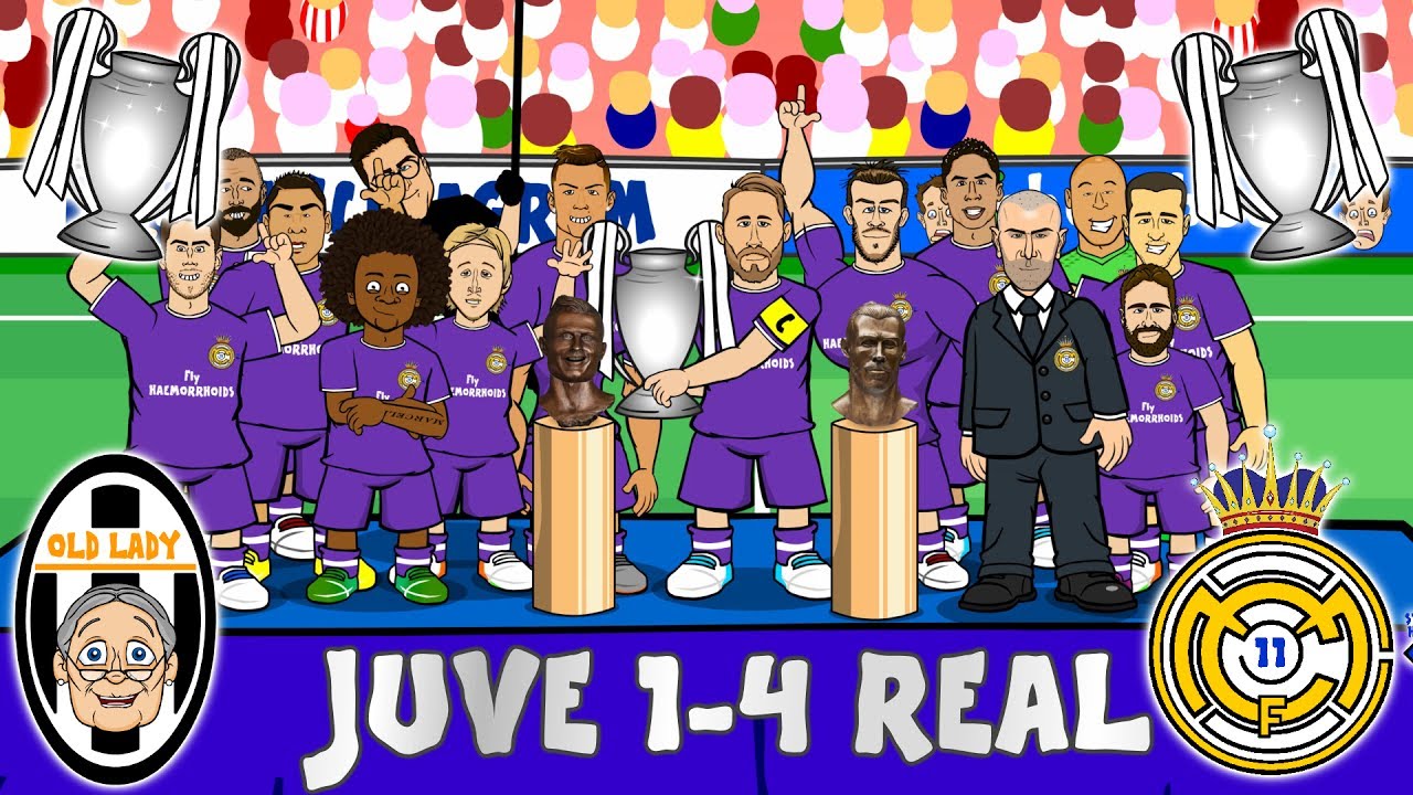 JUVE 1-4 REAL MADRID! Real Duodecima! Real win the Champions League! (Parody Goals \u0026 Highlights)