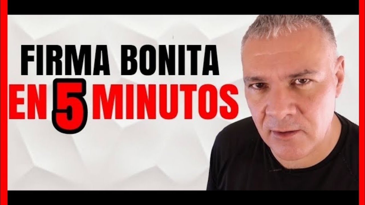 TIPS PARA HACER Y TENER UNA FIRMA BONITA EN 5 MINUTOS CON MI TUTORIAL