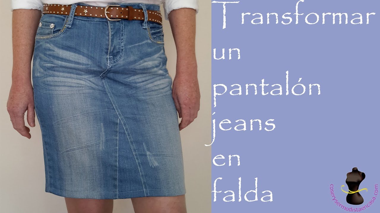 Transformer un jean en jupe