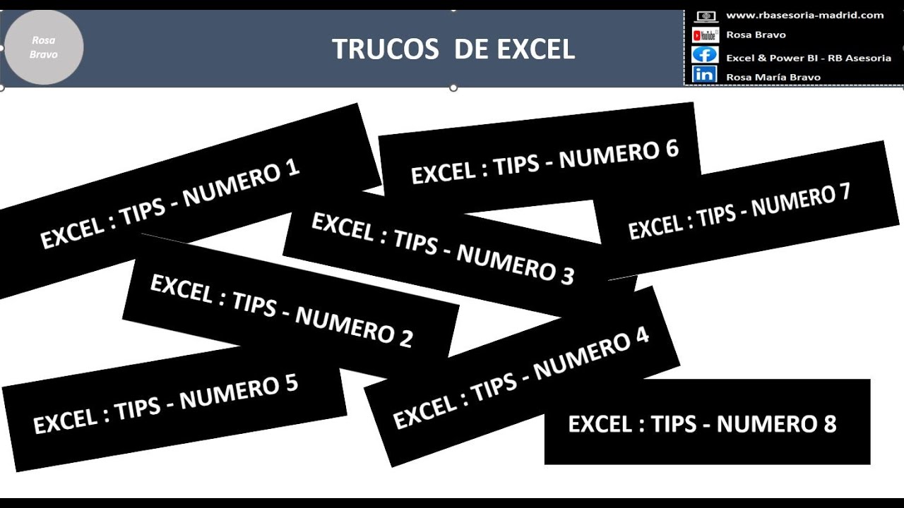 #166 EXCEL: 8 TRUCOS QUE TODO USUARIO DE EXCEL DEBERIA CONOCER.