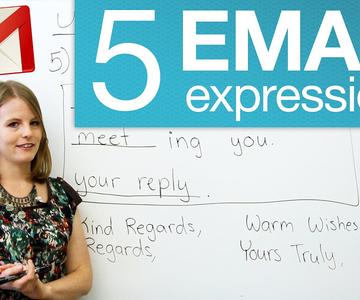 5 useful email expressions