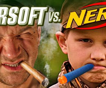 Airsoft vs Nerf