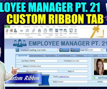 Create Your Own Excel Custom Ribbon Tab From Scratch [Employee Manager Pt. 21- FINAL]