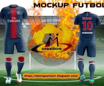 Descargar GRATIS mockup de uniforme de fútbol / Editar Mockup en photoshop | AIMARI 🇪🇨