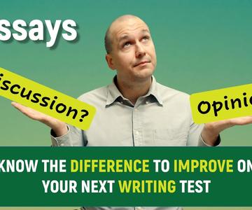 Discussion or Opinion Essay? IELTS Task 2 - How to improve your IELTS, PTE, and TOEFL Writing Score