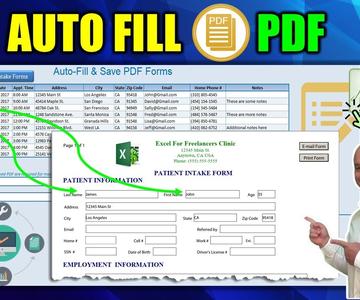 How to AUTOMATICALLY Fill PDF Forms Using Microsoft Excel in 1 CLICK