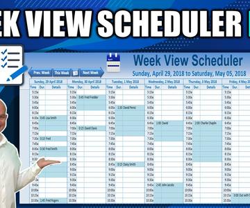 How To Create This AMAZING Week View Schedule In Excel [Part 1]