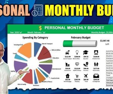 Learn How To Create Your Own Monthly Budget Application In Excel From Scratch Today [1 Hour Course]