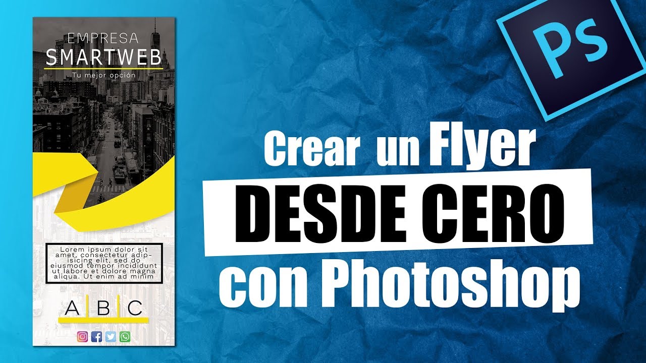 Como hacer un FLYER publicitario en Photoshop | Descarga gratis PSD