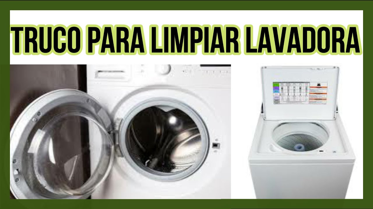💪 COMO LIMPIAR una LAVADORA por DENTRO 👈👉 How to CLEAN a Washing Machine.