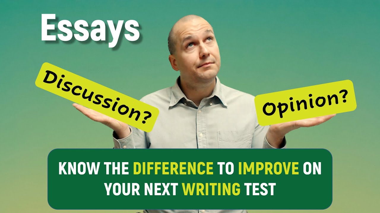 Discussion or Opinion Essay? IELTS Task 2 - How to improve your IELTS, PTE, and TOEFL Writing Score