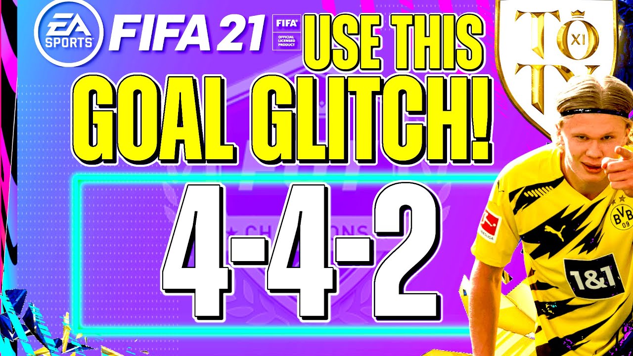 FIFA 21: 442 CUSTOM TACTICS \u0026 INSTRUCTIONS - Score EASY goals with this PASS GLITCH!