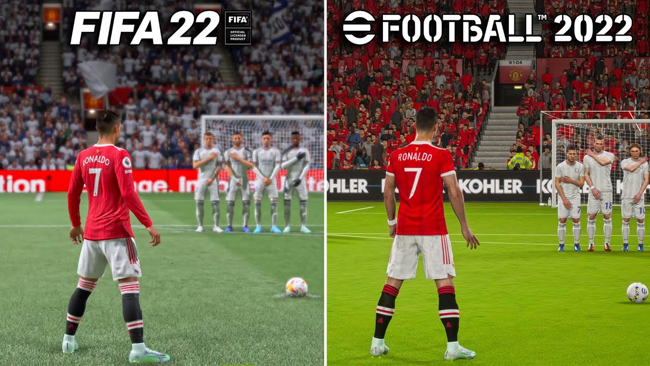 FIFA 22 vs eFootball 2022 | Free Kick