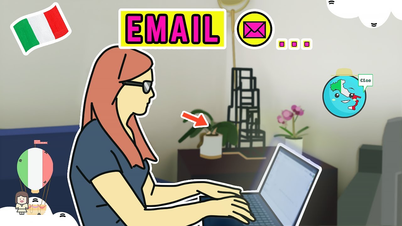 HOW TO WRITE AN INFORMAL EMAIL IN ITALIAN + Email Vocabulary in Italian - Intermediate Lesson