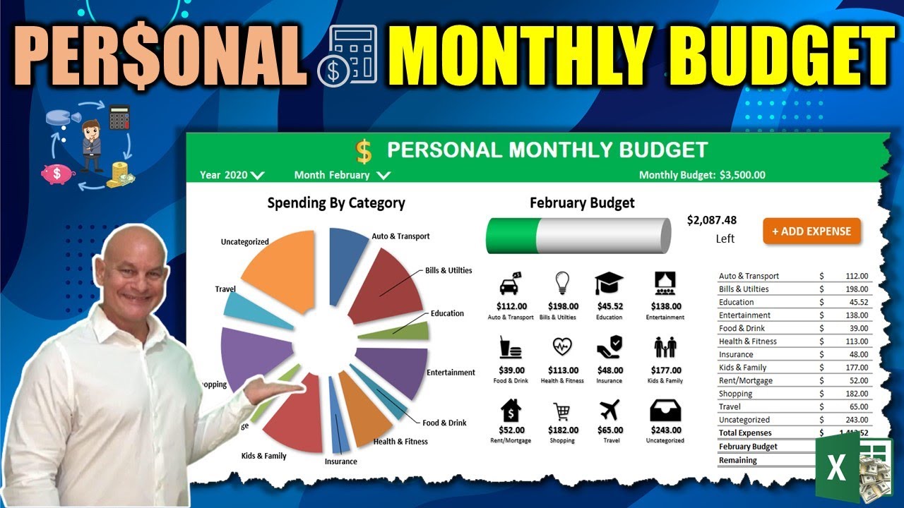 Learn How To Create Your Own Monthly Budget Application In Excel From Scratch Today [1 Hour Course]