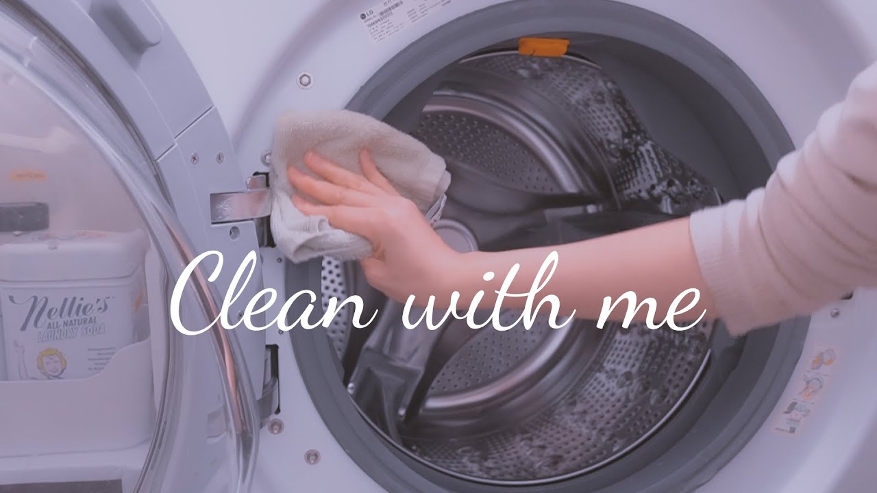 Rutina de limpieza de la lavandería y consejos de limpieza de la lavadora