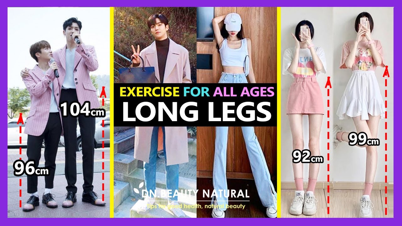 12 BEST LONGER LEGS \u0026 SLIM STRETCH EXERCISES ALL AGES | Grow Taller, Lengthen Legs, Increase Height