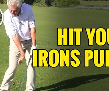 GOLF SWING LESSON - HOW TO HIT YOUR IRONS PURE!