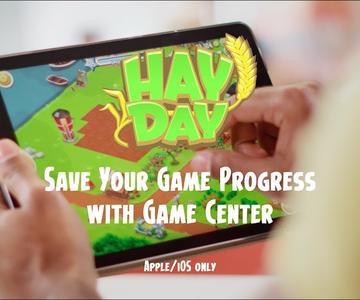 Hay Day: Save your Game Progress with Game Center (iOS7-9 only)
