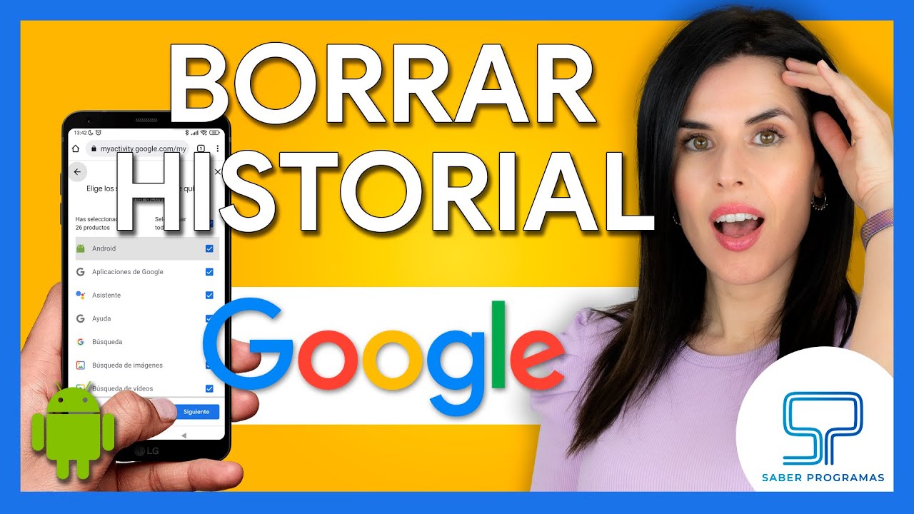 ⛔ BORRAR HISTORIAL de Google en Android y Desactivar Guardado de Búsquedas