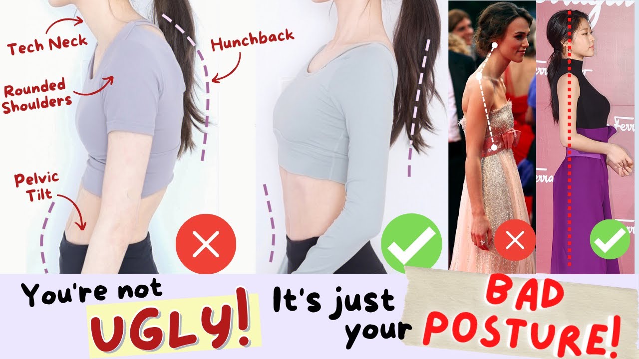 Don't Let BAD POSTURE Kill Your True Beauty | Posture Correction - Glow Up Transformation