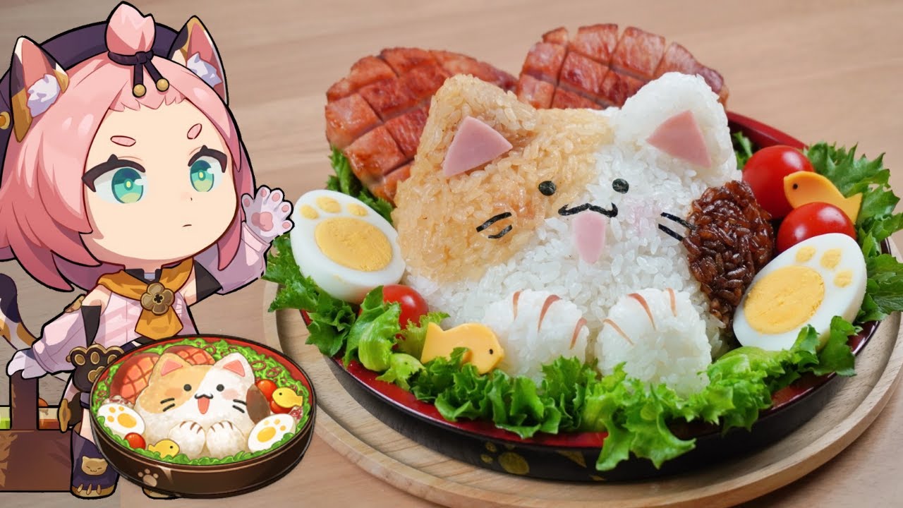 Genshin Impact Recipe: The Cutest Food Ever, \"Invigorating Kitty Meal\" | 原神 稲妻料理 「活力にゃんこ飯」再現