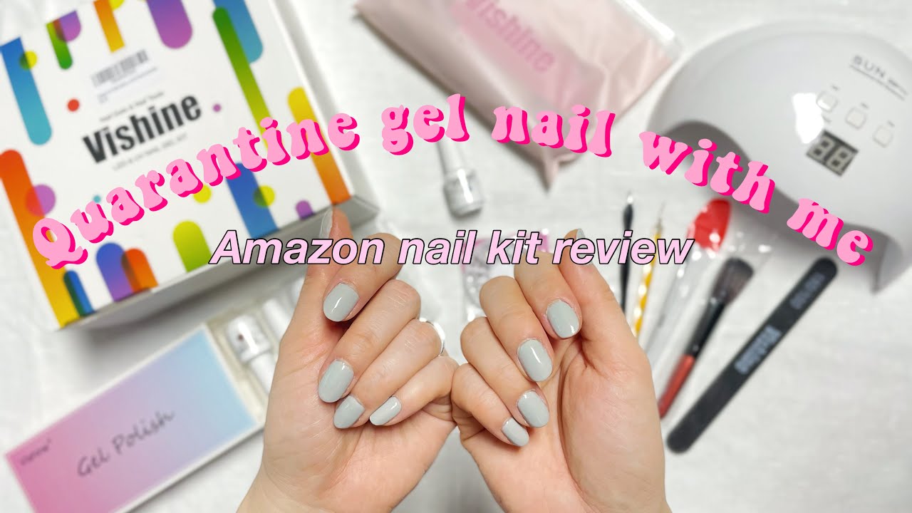 Review: 💅🏻 Gel UV LED nail lamp kit (vishine) from Amazon. ASMR unboxing. Can beginners do it well