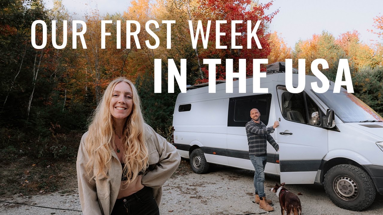 USA Van Life commence! Deux Britanniques explorent le Maine (parc national d'Acadia) 🇺🇸