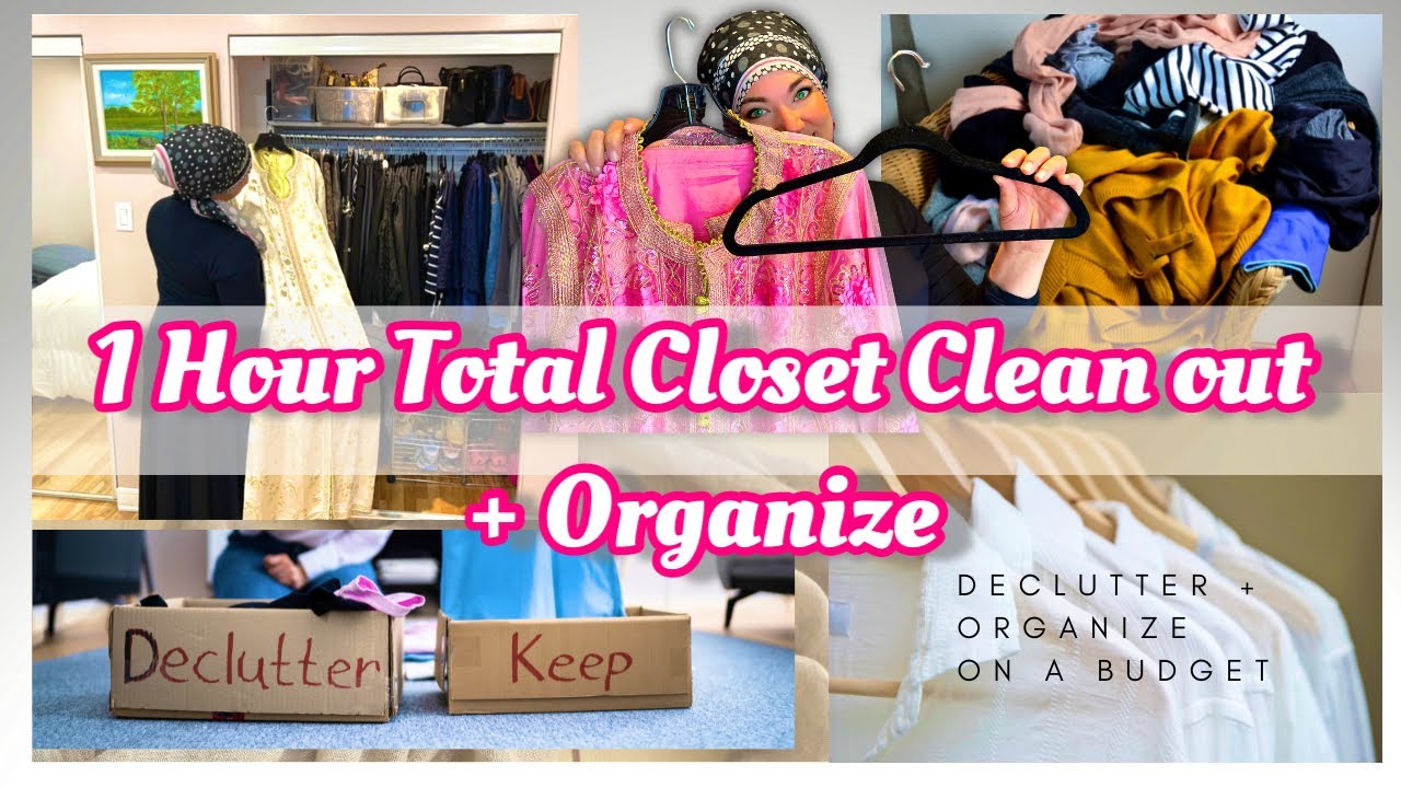 1 Hour Closet Clean out + Organize | Best Tips to declutter + organize Closets | Jewish Home Refresh
