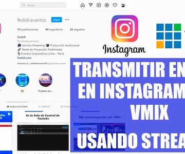 🎥🎤Transmisión en vivo en Instagram con VMix en vertical - Usando Streamon