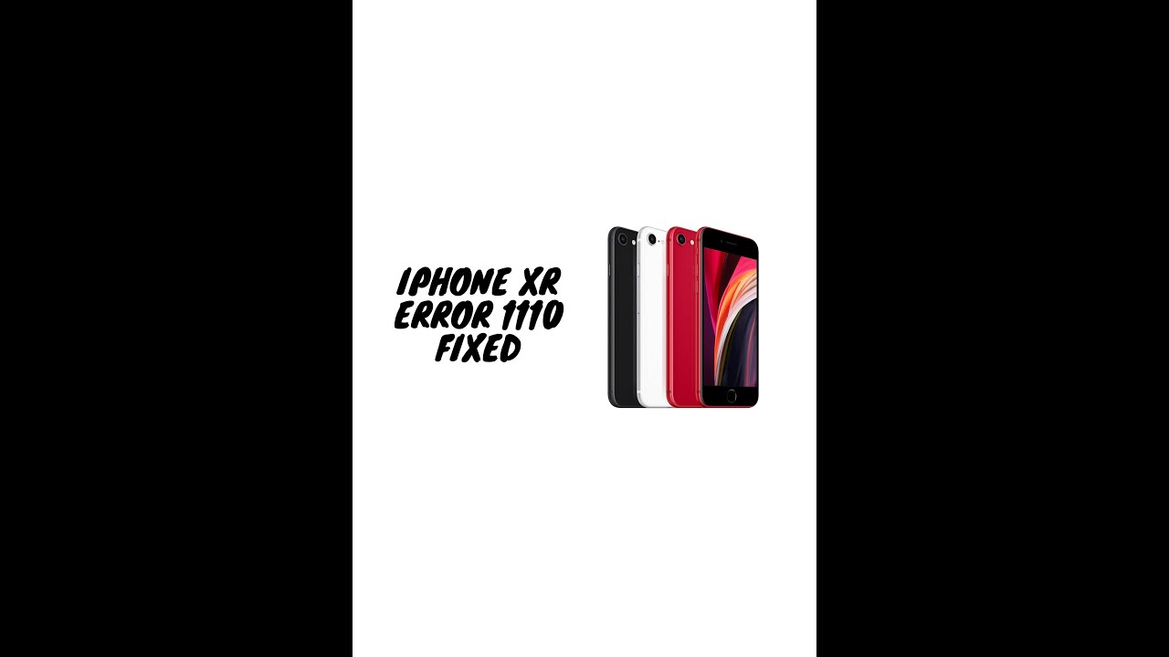 Correction de l'erreur 1110 du logo Apple sur l'iPhone XR