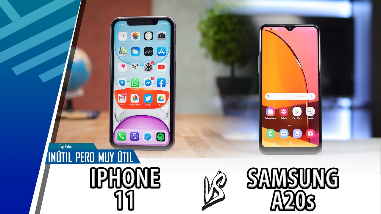 iPhone 11 VS Samsung A20 | Confrontation inutile mais très utile | Top Pulso