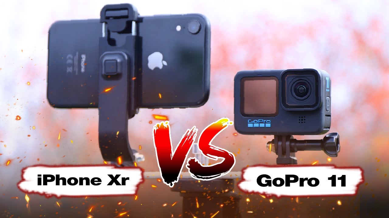 iPhone Xr vs GoPro hero 11. Comparaison des caméras