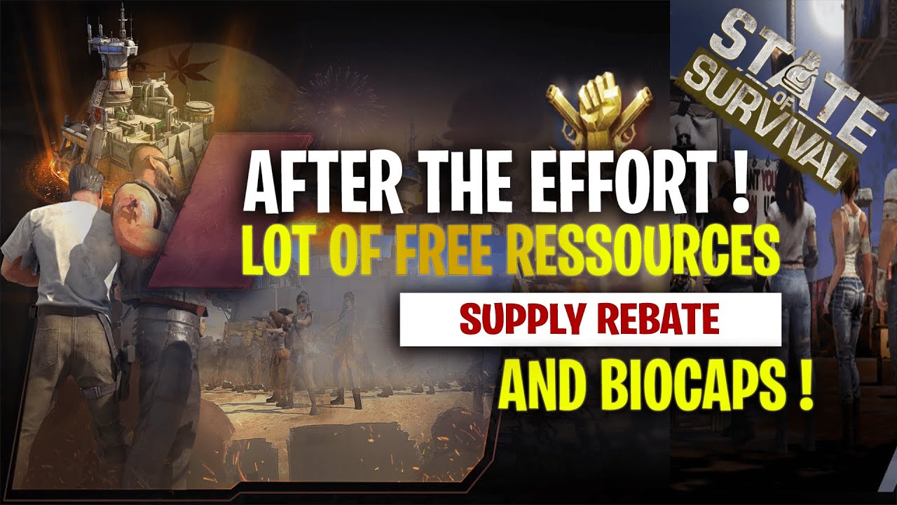 STATE OF SURVIVAL: NEW CRATES, LOT OF FREE RESSOURCES AND BIOCAPS !
