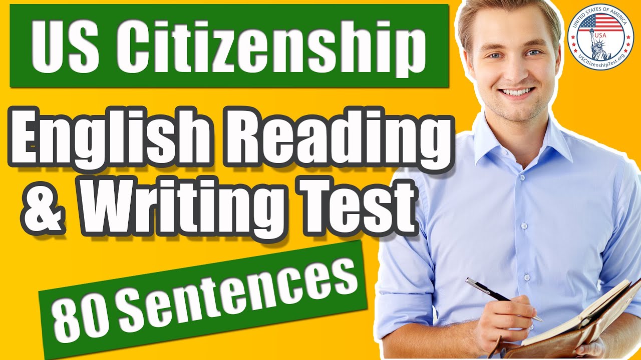 2022 Reading \u0026 Writing Sample Sentences US Citizenship Interview | USCitizenshipTest.org