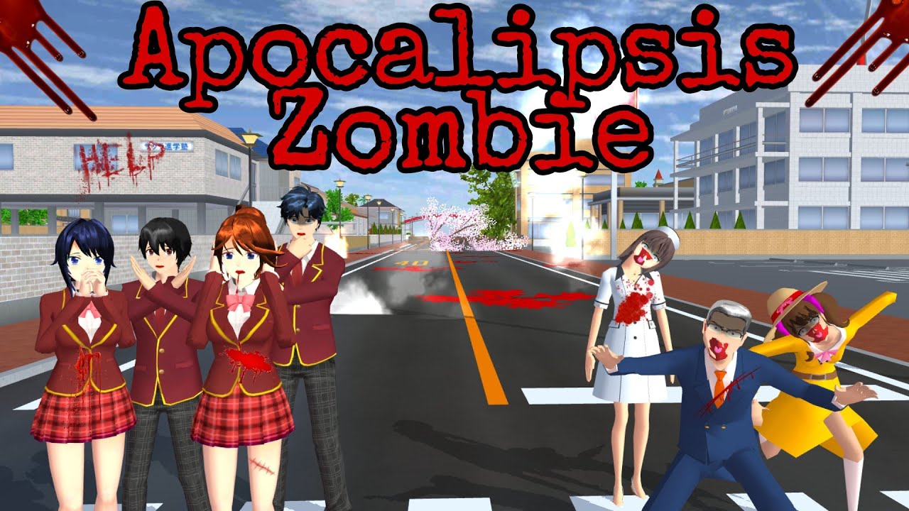 Apocalipsis Zombie 🧟|Sakura School Simulator|•Mini película•|°Short film°