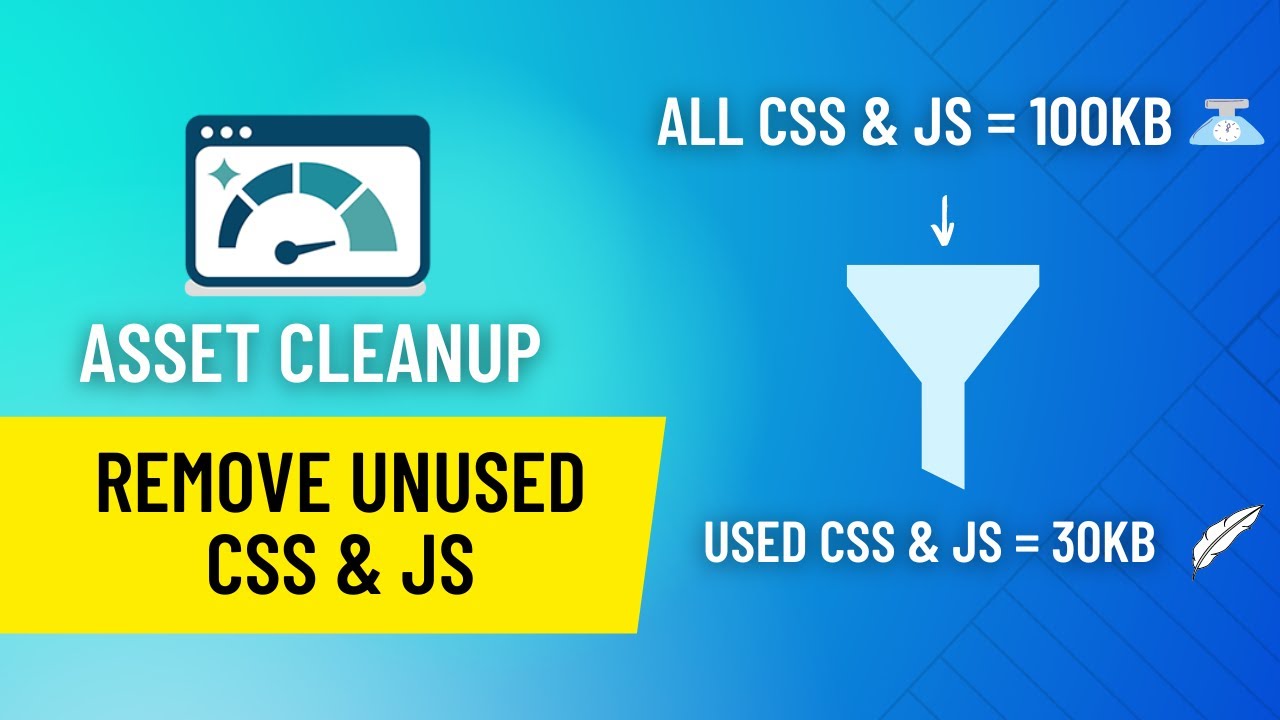 ASSET CLEANUP | Remove Unused CSS \u0026 JS (Improve website page speed scores)