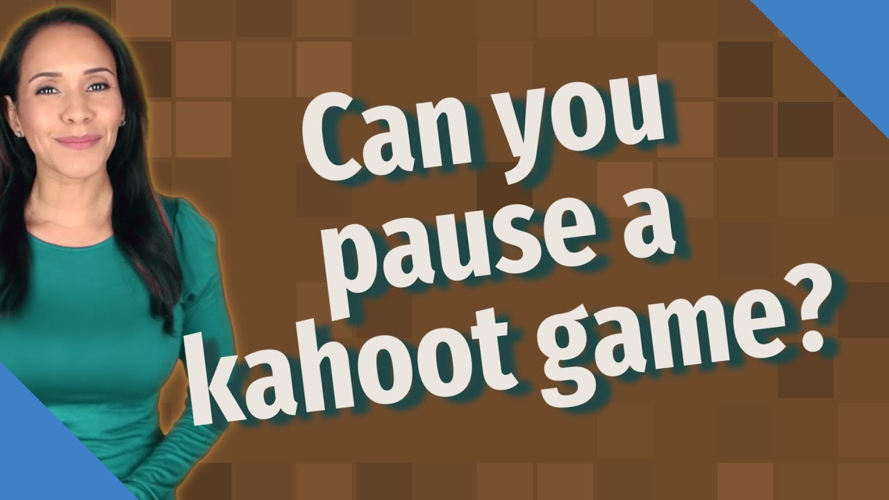 Can you pause a kahoot game?