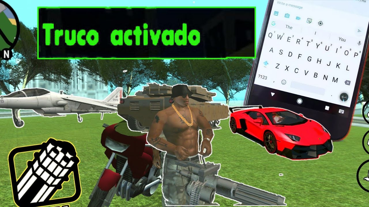 Como activar los trucos en gta san andreas en Android 2021/trucos gta